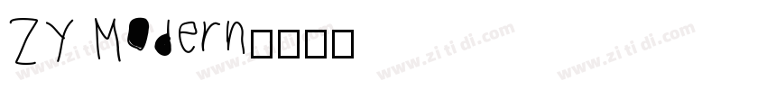 ZY Modern字体转换